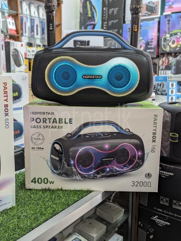 Hopestar Partybox 168 New High Power Outdoor Party Speakers with Dual Mic (400W)