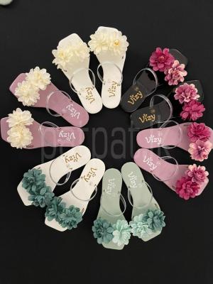 Ladies Flower Slippers