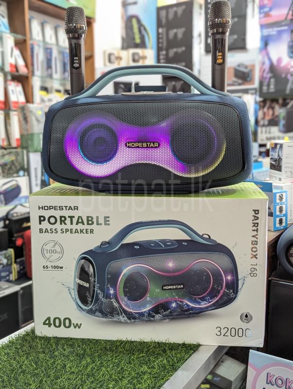 Hopestar 2026 New Partybox 168 High Power Karaoke Speakers with Dual Mic (400W)