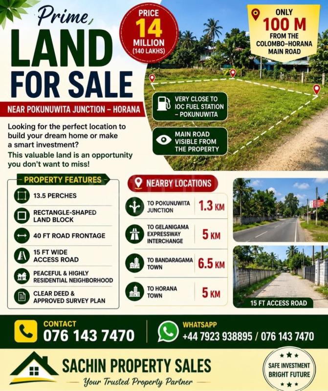 Residential Land for Sale in Horana