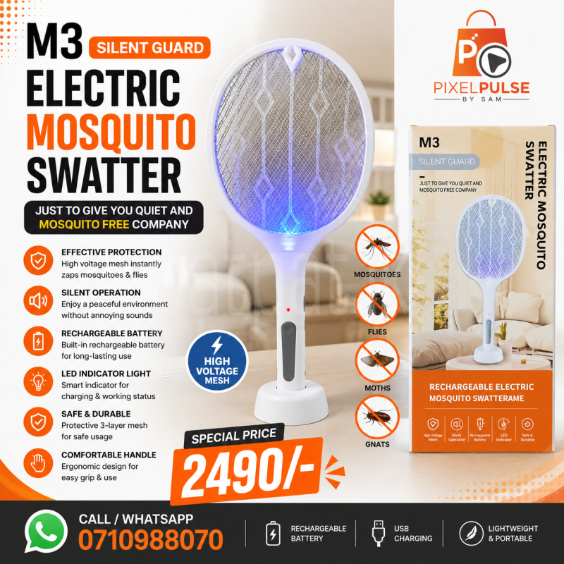 Rechargeable Electric Mosquito Swatter