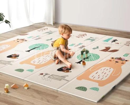 Eanpet Baby Play Mat Foam Area Rug for Kids Toddler Infant Ultra Thick Folding Large Crawl Mat Non-Slip Playmat for Bedroom Playroom Nursery ABC Letter (Traffic)|Baeby