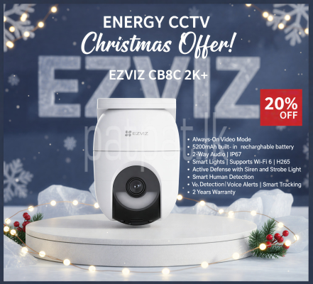 New EZVIZ CB8C 2K+(4MP). 5200mAh built-in rechargeable battery. Wi-Fi 6 Supports camera.