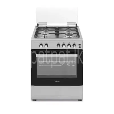 Venus 4-Burner Freestanding Gas Cooking Range, Auto Ignition, VC 6040 GSX, Silver