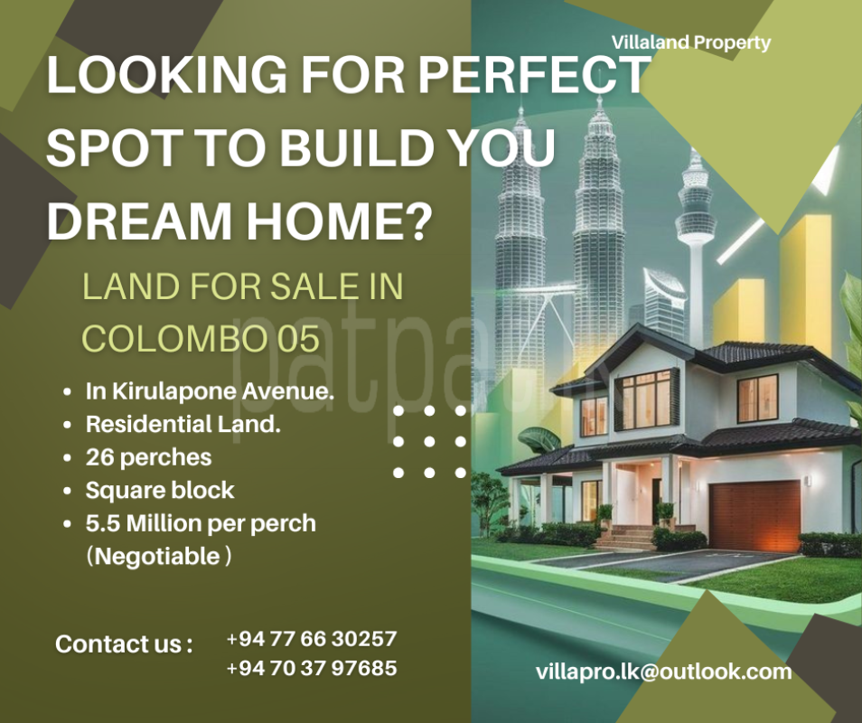 Residential Land for Sale in Narahenpita (Colombo 05)