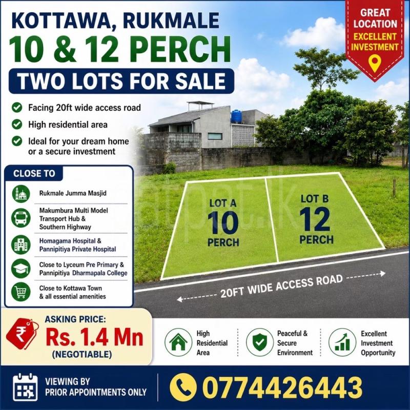 Residential Land for Sale in Kottawa