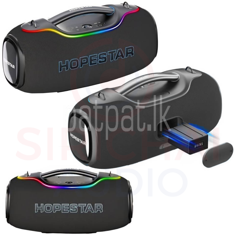 Hopestar A80 Ultra High Power Outdoor Boombox Speakers with AC/DC Support (650W)