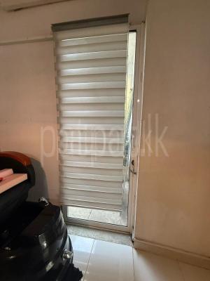 Tempered Door with Curtain