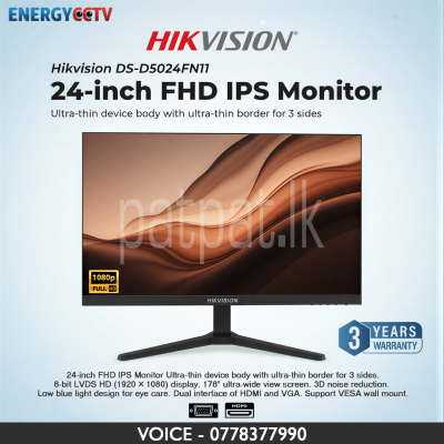 Best Hikvision DS-D5024FN11 24 inch FHD IPS HDMI VGA Monitor Sale