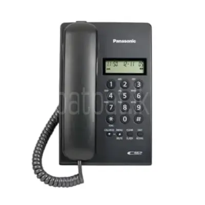 PANASONIC Corded Landline Phone with Caller ID (Black) KX-TSC60SX