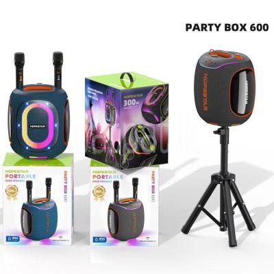 Hopestar Partybox 600 Outdoor 2025 New Speakers (300W,Dual Mic)