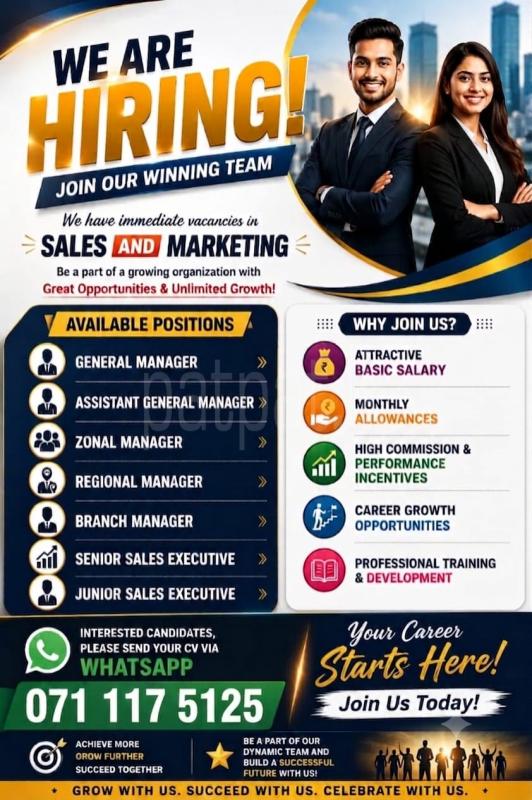 Sales & Marketing Vacancies