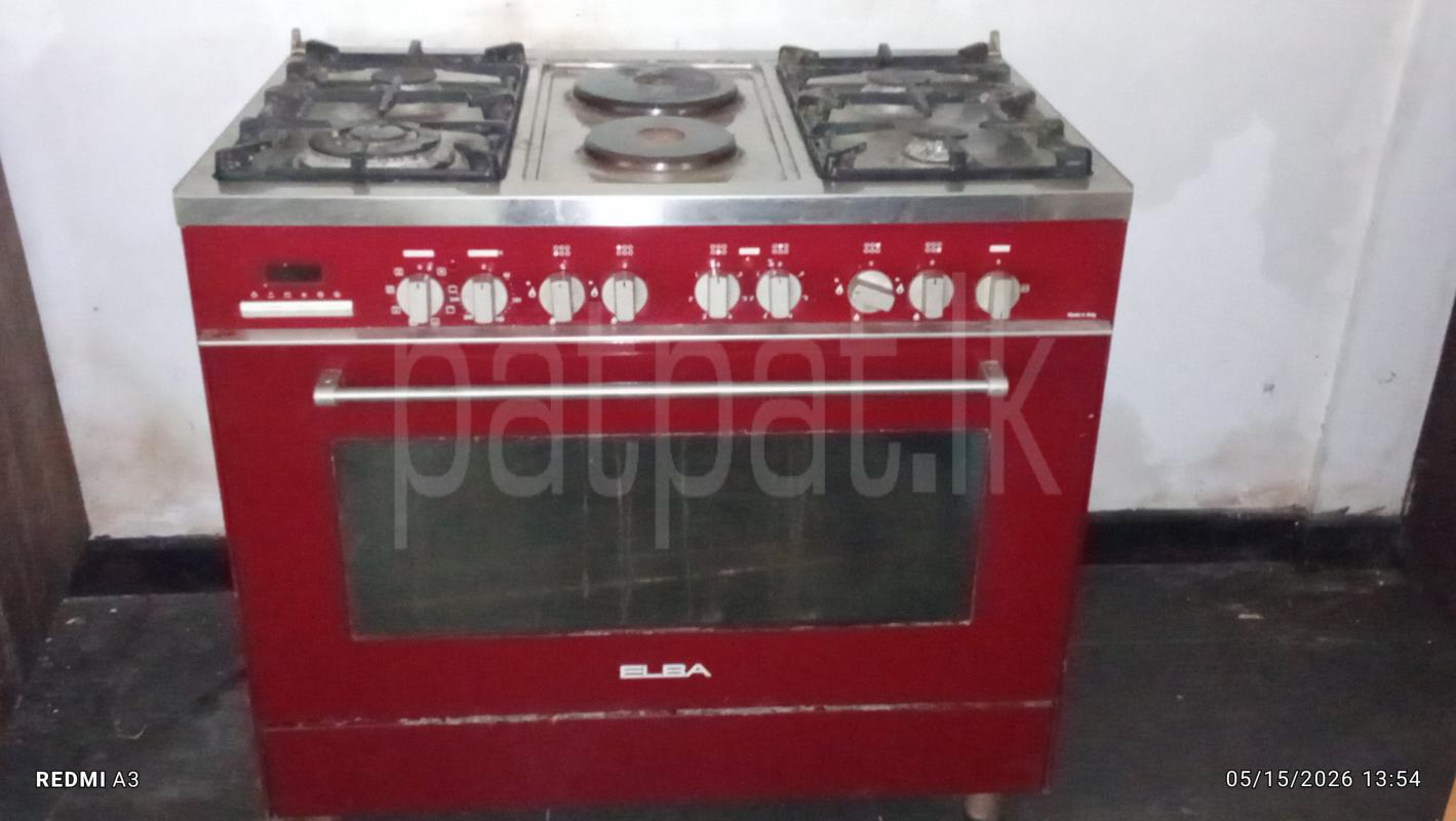 (Elba) 6 Burner Electric / Gass Cooker + Oven. Immediately Sale.