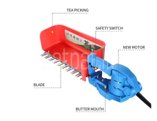Tea leaf plucking machine