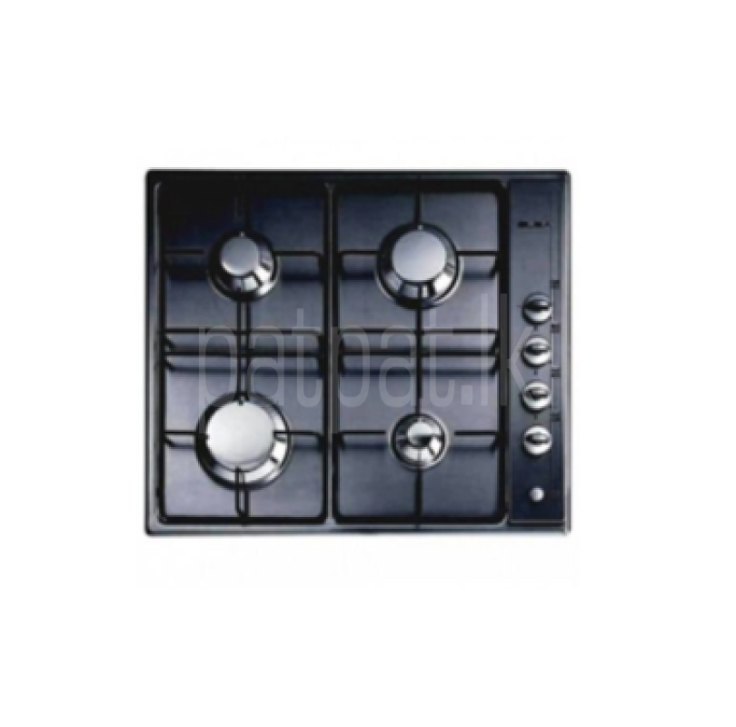 ELBA 60cm Hob 4 Gas Burner with Safety – Black ES60-400BKE
