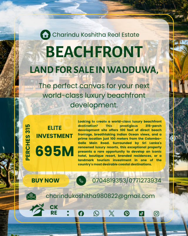 Commercial Land for Sale in Wadduwa