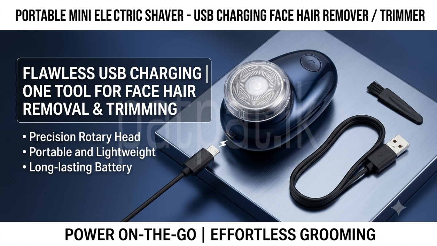 Portable Mini Electric Shaver - USB Charging Face Hair Remover /Trimmer