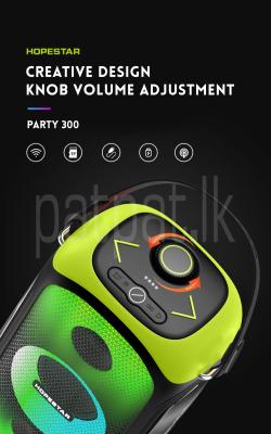 Hopestar Party 300 Speakers with Wireless Mic (80W)
