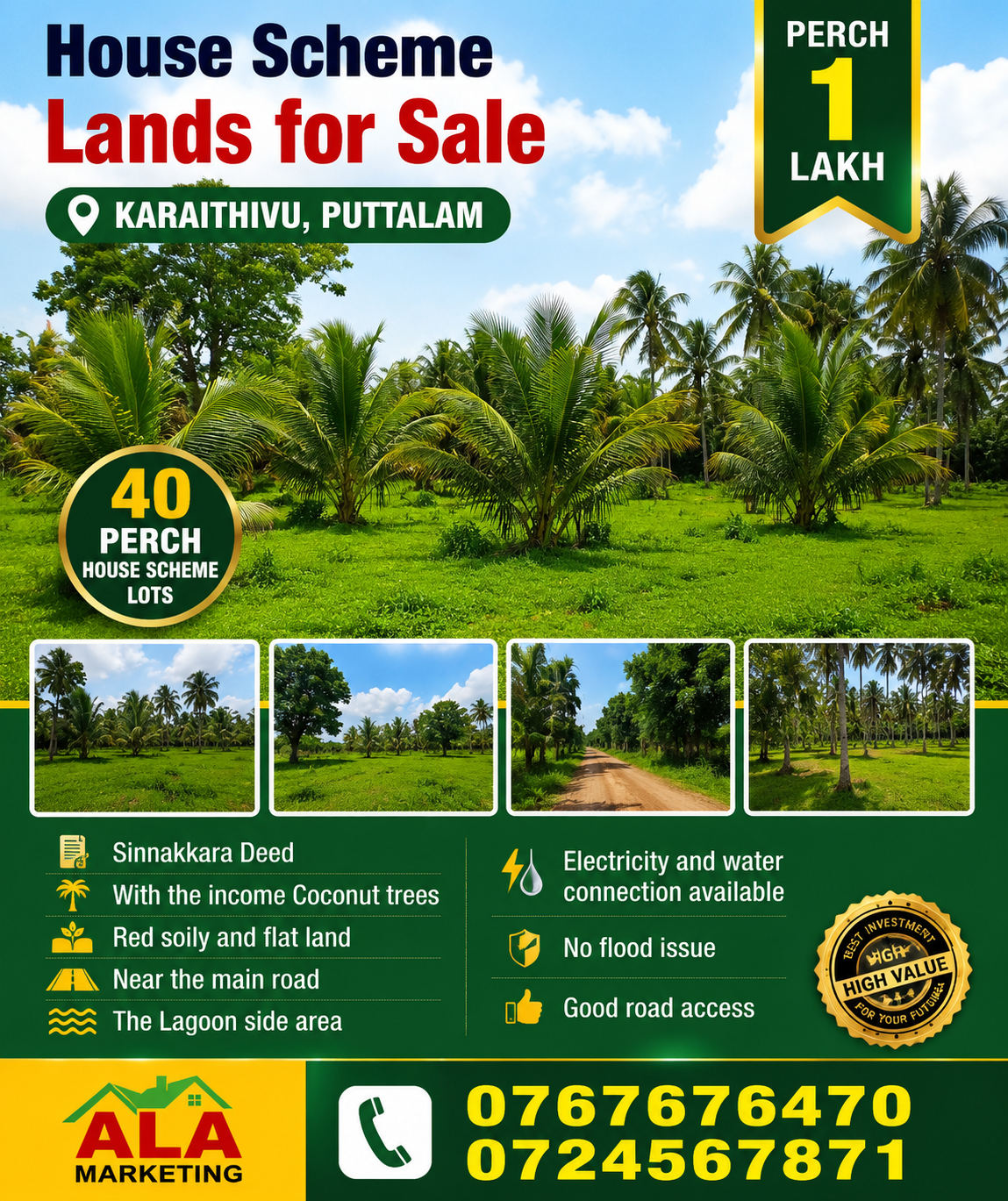 Residential Land for Sale in Puttalam