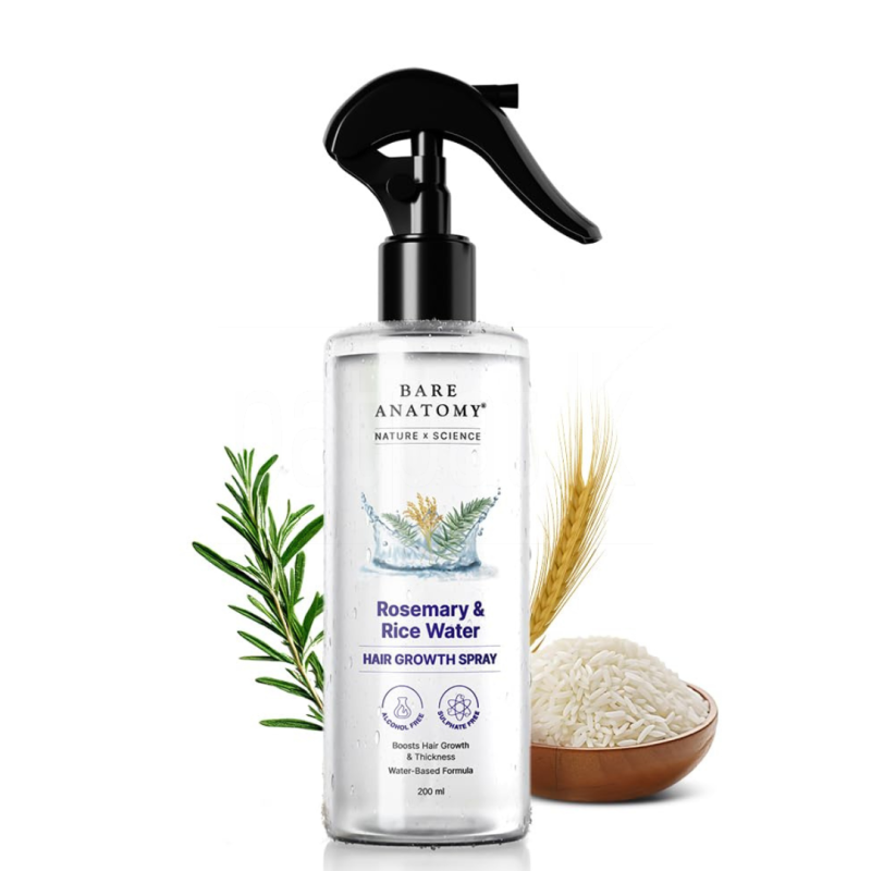 Rosemary & Rice Water Hair Growth Spray 200ML | ස්වාභාවික කෙස් වර්ධන ස්ප්රේ ads-image-1