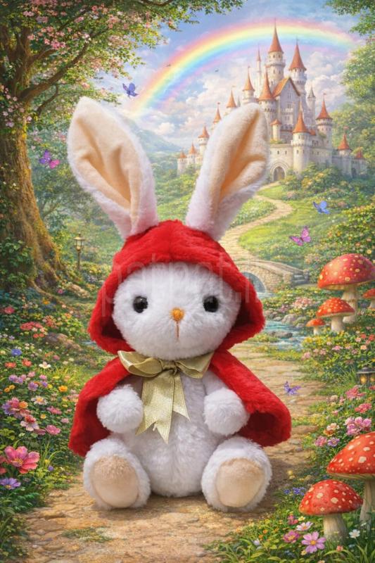 Handmade Soft Toy Red Riding Bunny ads-image-1