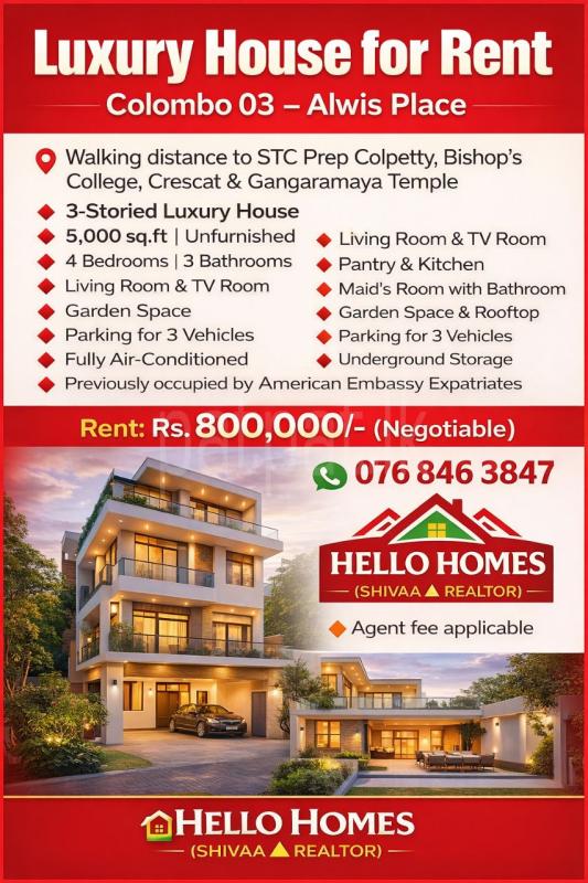 House for Rent in Kollupitiya (Colombo 03) ads-image-1