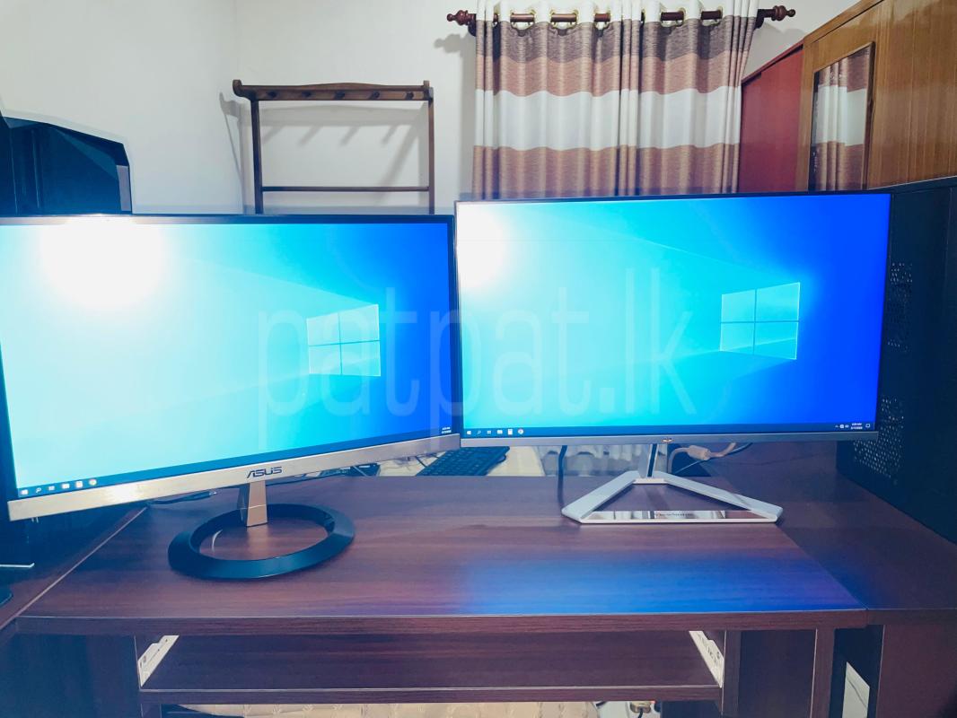 ASUS / VIEWSONIC Dual Monitors 24" & 22"