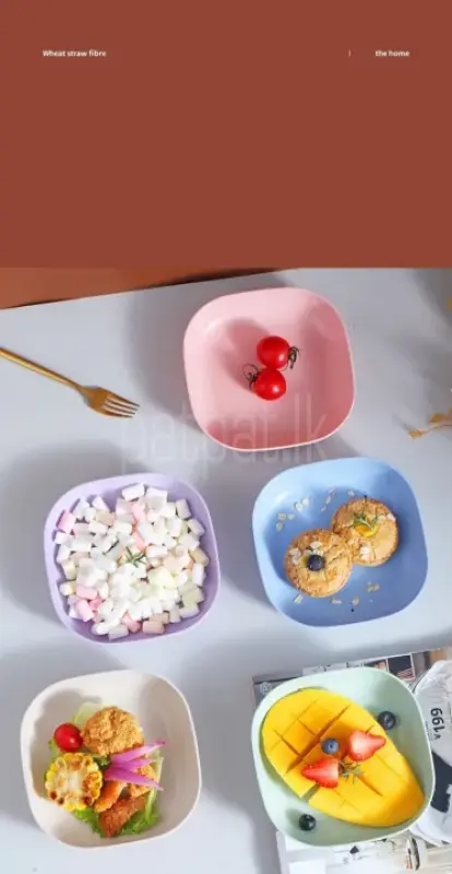 10 Pcs Plastic Serving Plates (P04689 ads-image-1