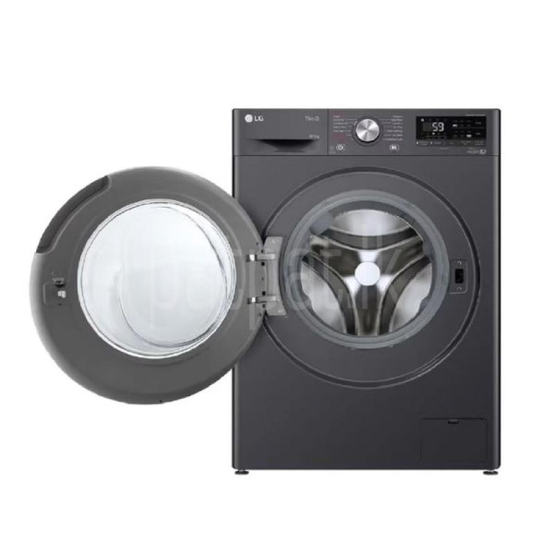 LG 8 Kg Front Load Washing Machine – Black FB1208S6M1