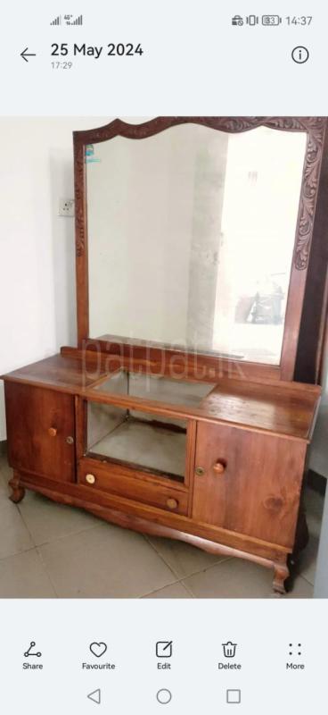 TEAK DRESSING TABLE