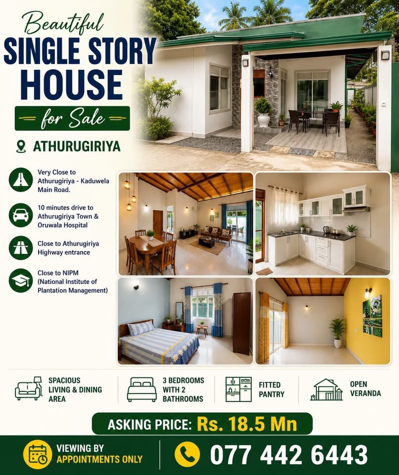 House for Sale in Athurugiriya