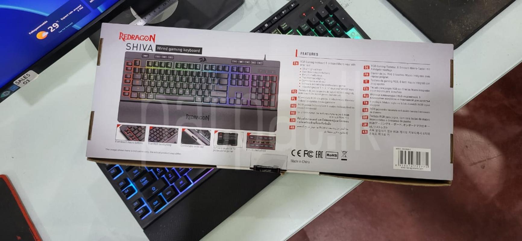 with warranty REDRAGON K512 SHIVA RGB Membrane Gaming Keyboard