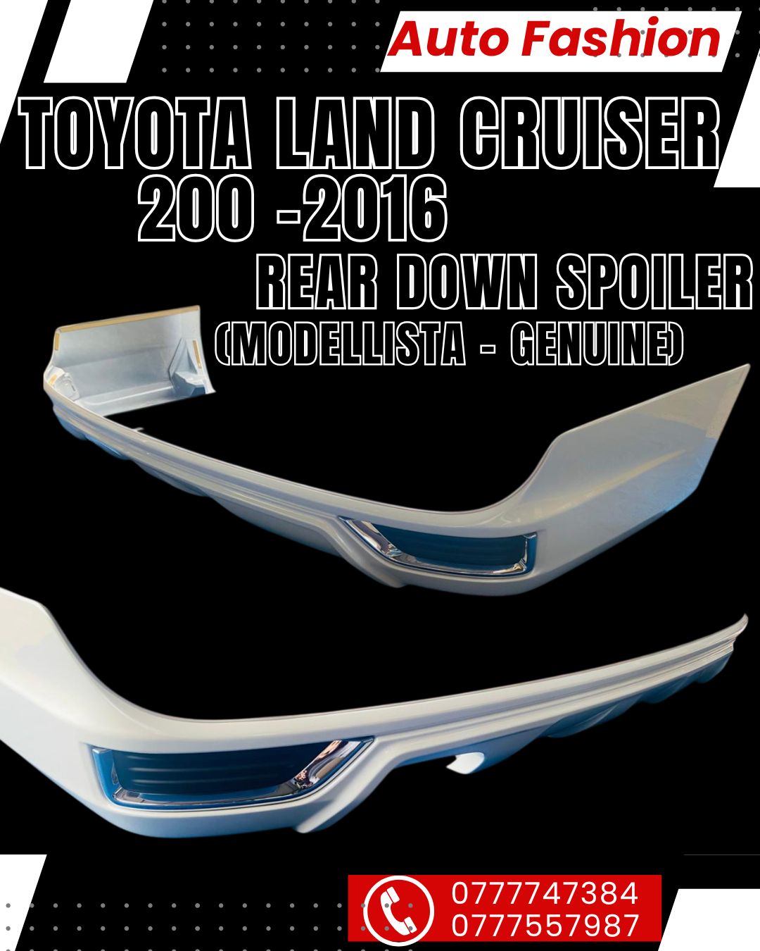MODELLISTA body kits Toyota Land Cruiser 200 -2016 Rear Down Spoiler