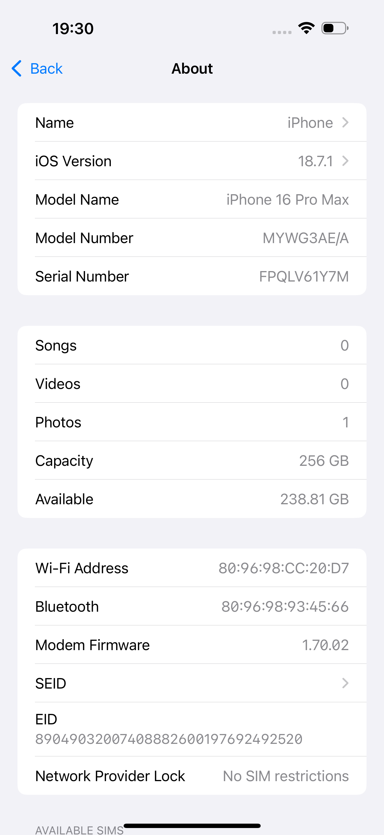 iPhone 16 Pro Max 256GB Black Titanium