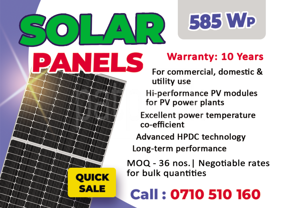 585 W Solar Panels for Sale