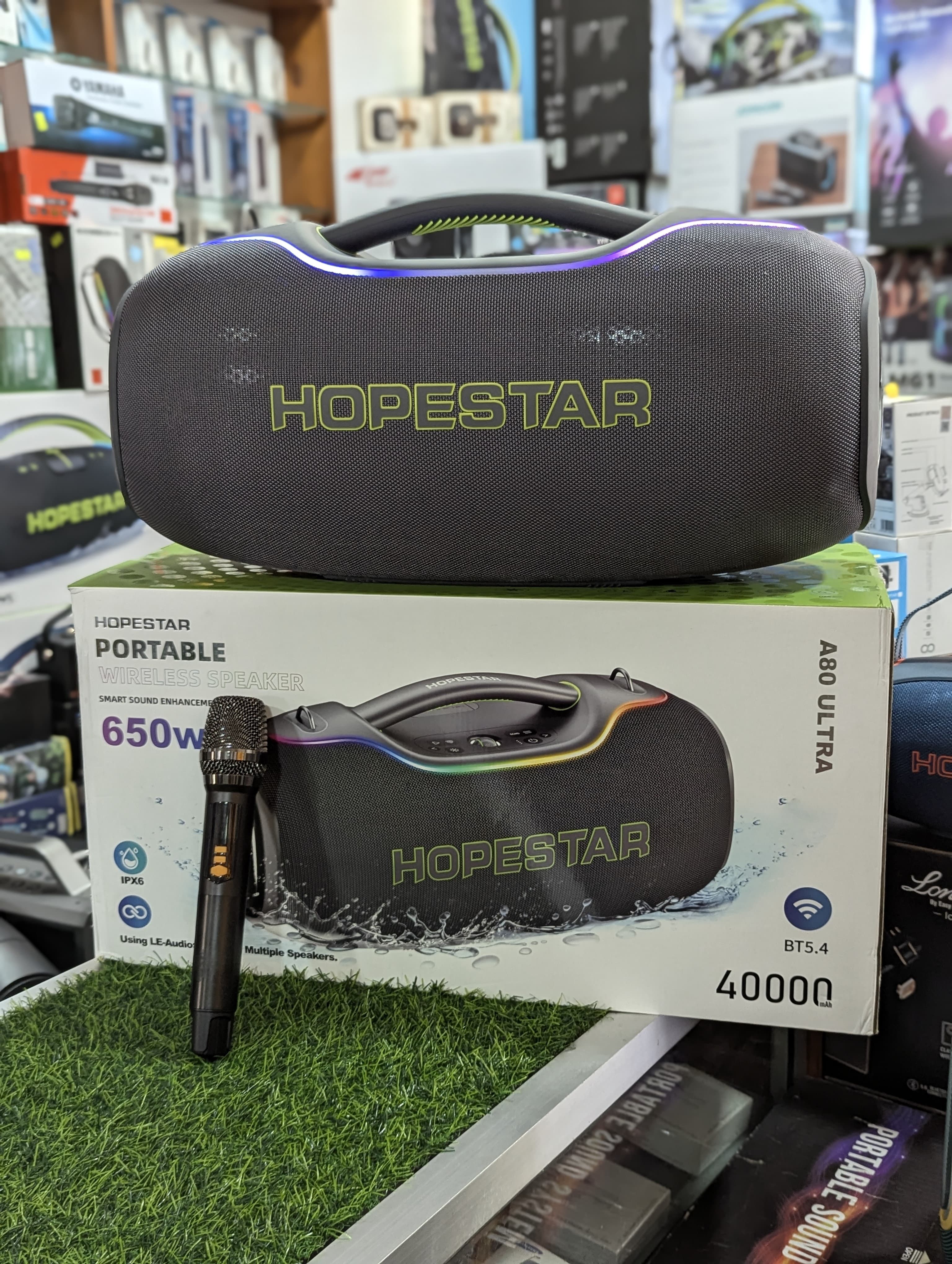2026 New Hopestar A80 Ultra Speakers with Wirless Mic (650W,AC/DC)