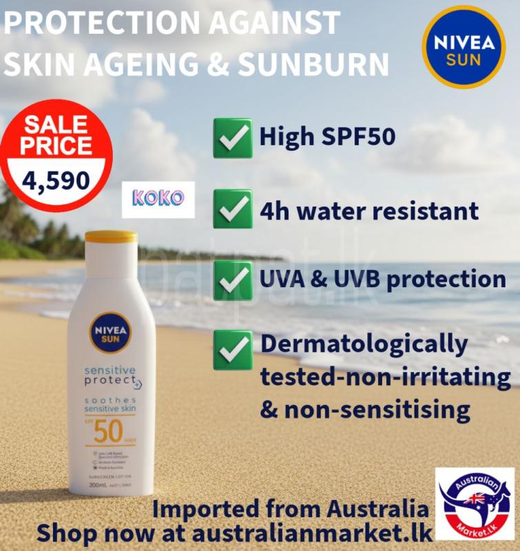 NIVEA Sun Sensitive Protect SPF50 Sunscreen Lotion 200ml ads-image-1