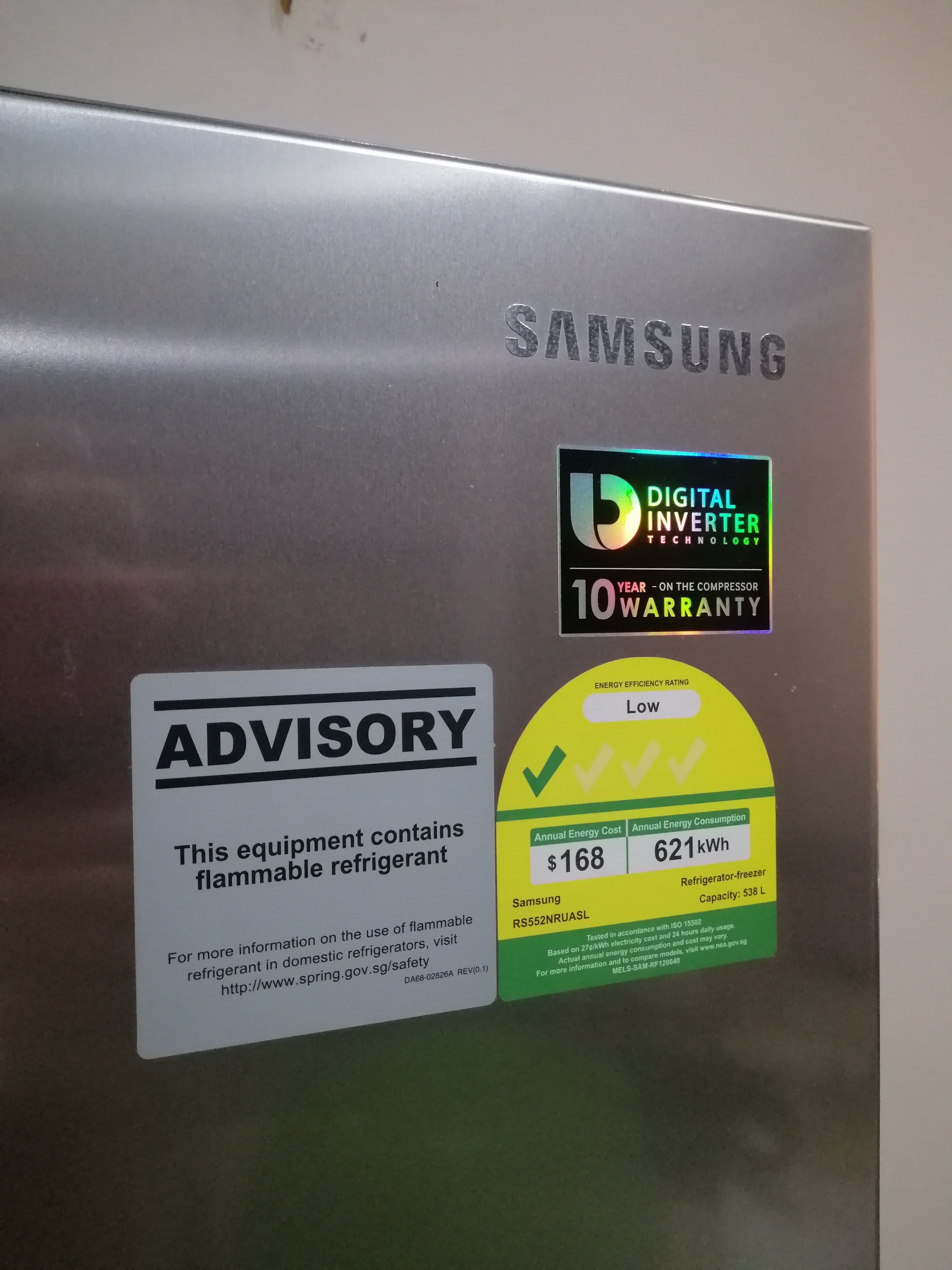 Samsung Side by Side Refrigerator