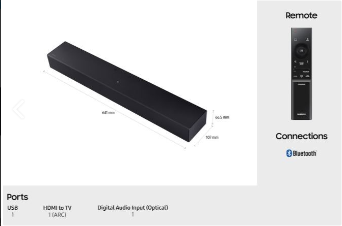 Samsung B-series Soundbar 2.0ch B400F