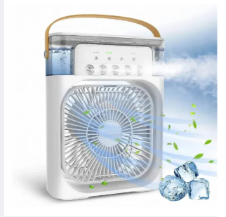 Portable Air Cooler, USB Powered Mini Air Conditioners Personal Mobile Compact Cooler Air Humidifier, 3 Wind Speed, 1-3 Hour timer, Mist Function Desktop Air Conditioner Fan