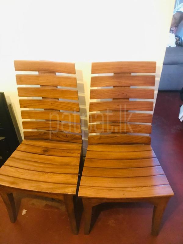 Wooden table with 6 chairs ads-image-1
