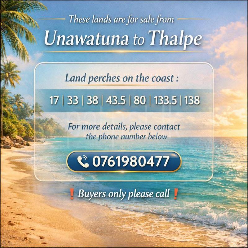 Commercial Land for Sale in Unawatuna