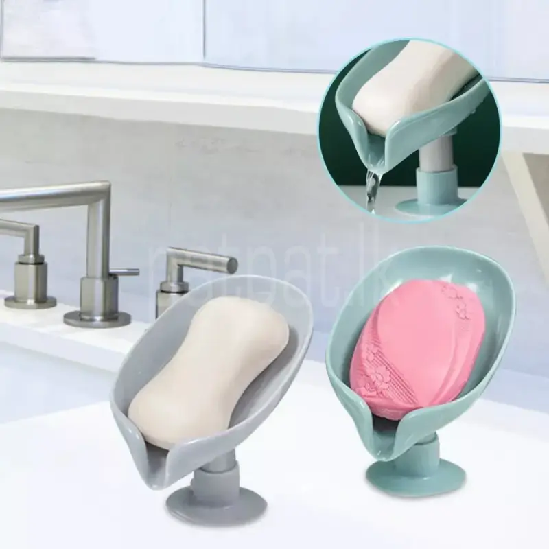 Leaf Shape Decorative Drainage Soap Holder ads-image-1