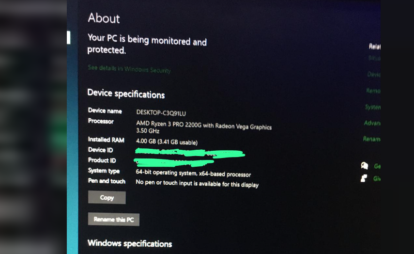 Ryzen 3 PRO 2200G PC