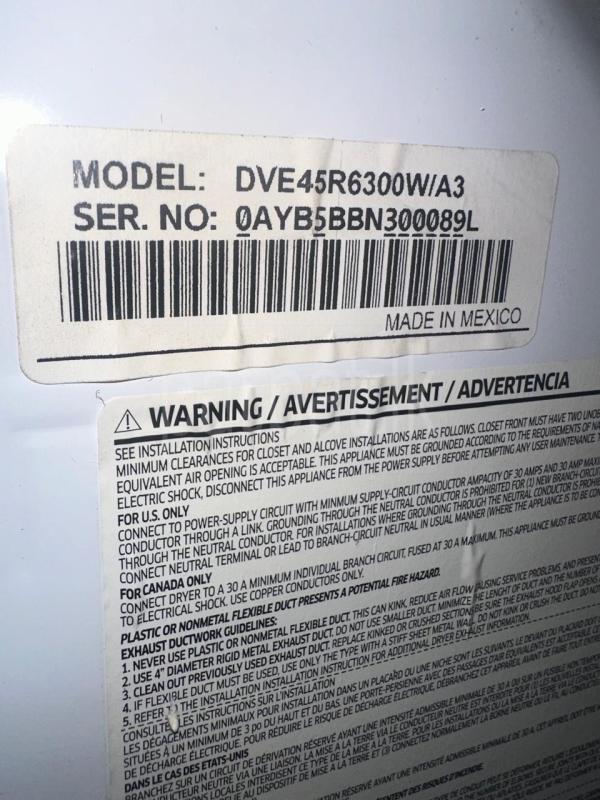 Washing machine and dryer for sale