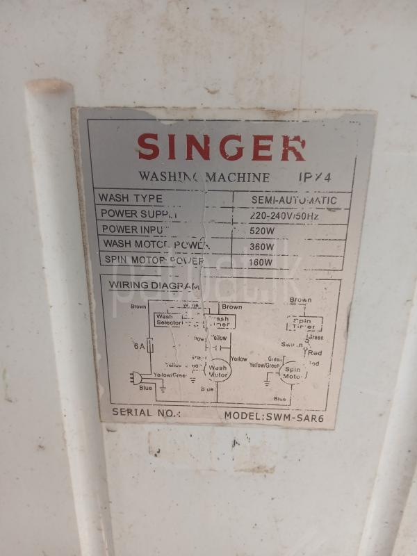 Singer washing machine 5kg