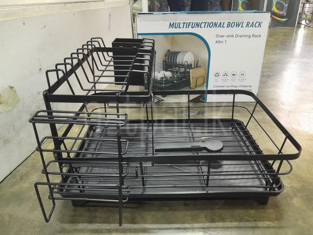 2 Layer Adjustable Bowl And Dish Drying Rac