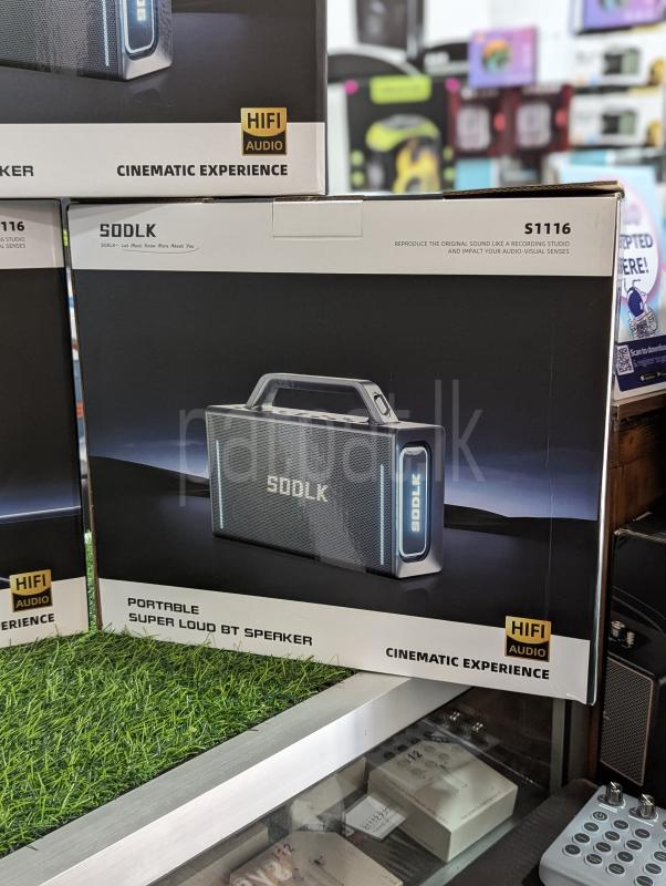 Sodlk S1116 High Power Outdoor Karaoke Speakers with Dual Mic and Control Pad (200W)