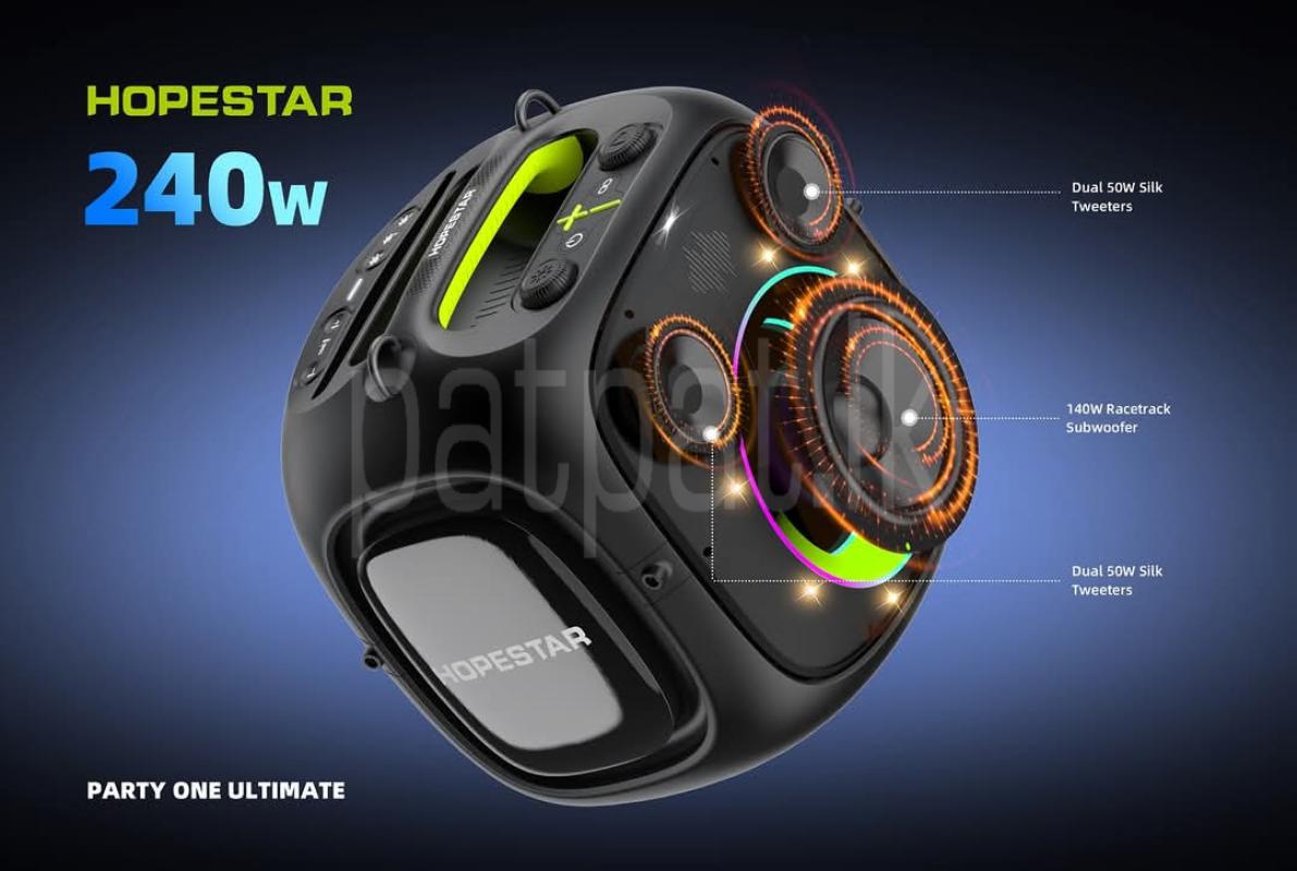 Hopestar PartyOne Ultimate High Power Outdoor Speakers (240W)