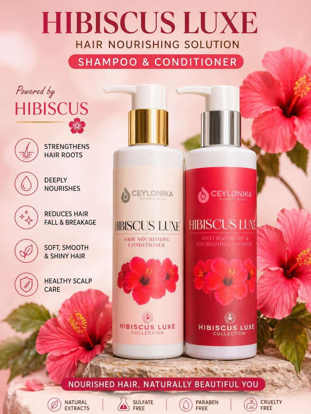 Hibiscus luxe shampoo & conditioner